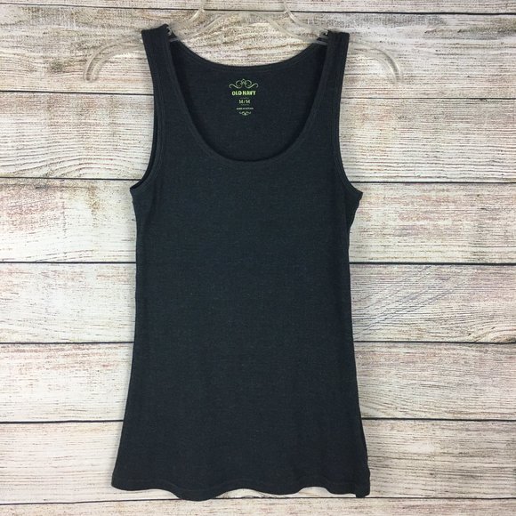 Old Navy Dark Gray Tank Top Medium - Picture 1 of 6